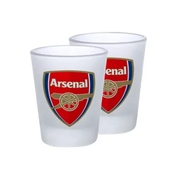 Arsenal, Σφηνοπότηρα γυάλινα 45ml του πάγου (2 τεμάχια)