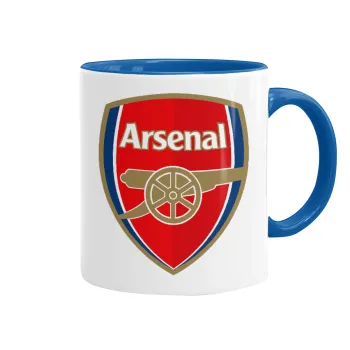 Arsenal, Κούπα χρωματιστή μπλε, κεραμική, 330ml