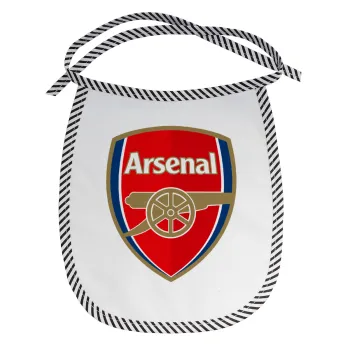 Arsenal, Σαλιάρα μωρού αλέκιαστη με κορδόνι Μαύρη