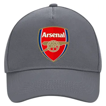 Arsenal, Ultimate Adult Hat Grey, (100% COTTON DRILL, ADULT, UNISEX, ONE SIZE)