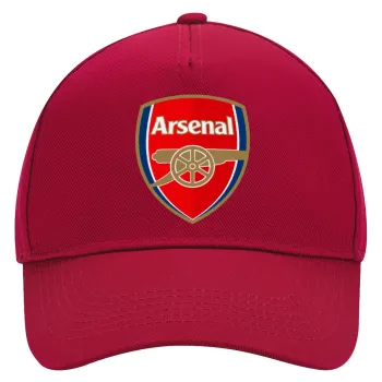 Arsenal, Adult Ultimate Hat RED, (100% COTTON DRILL, ADULT, UNISEX, ONE SIZE)