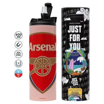 Arsenal, Tumbler stainless steel PINK 600ml