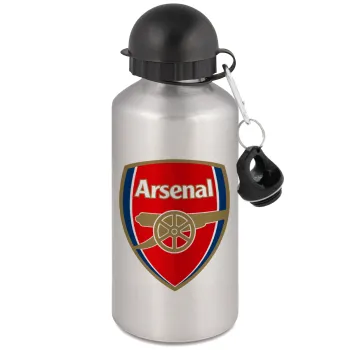 Arsenal, Metallic water jug, Silver, aluminum 500ml