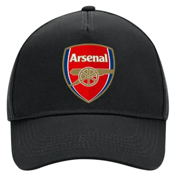 Arsenal, Adult Ultimate Hat BLACK, (100% COTTON DRILL, ADULT, UNISEX, ONE SIZE)