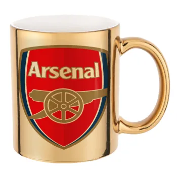 Arsenal, Mug ceramic, gold mirror, 330ml