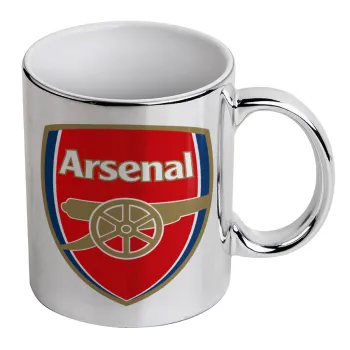 Arsenal, Κούπα κεραμική, ασημένια καθρέπτης, 330ml