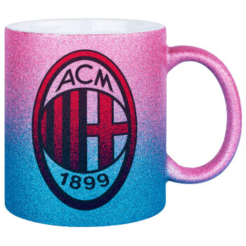 ACM, Κούπα Χρυσή/Μπλε Glitter, κεραμική, 330ml