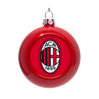 ACM, Στολίδι Χριστουγεννιάτικη μπάλα δένδρου Κόκκινη 8cm