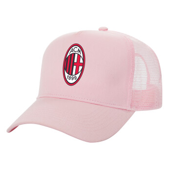 ACM, Structured Trucker Children's Hat, with Mesh, PINK (100% COTTON, CHILDREN'S, UNISEX, ONE SIZE)