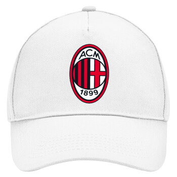 ACM, Adult Baseball Cap, Drill, White (100% COTTON, ADULT, UNISEX, ONE SIZE)