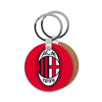 ACM, Μπρελόκ Ξύλινο στρογγυλό MDF Φ5cm