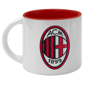 ACM, Κούπα κεραμική 400ml Λευκή/Κόκκινη
