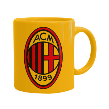 ACM, Ceramic coffee mug yellow, 330ml (1pcs)