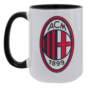 ACM, Κούπα Mega 15oz, κεραμική Μαύρη, 450ml