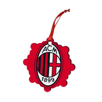 ACM, Christmas ornament snowflake wooden 7.5cm