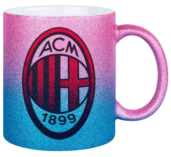 ACM — Κούπα Χρυσή/Μπλε Glitter, κεραμική, 330ml