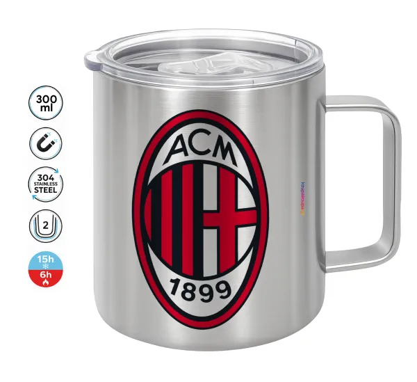 ACM — Double-walled stainless steel mug 300ml with temperature-retaining lid