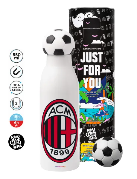 ACM — Soccer Metal mug thermos, double wall, 550ml