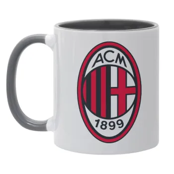 ACM, Κούπα χρωματιστή γκρι, κεραμική, 330ml