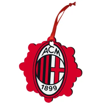 ACM, Christmas ornament snowflake wooden 7.5cm