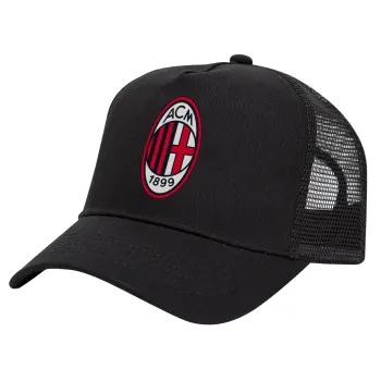 ACM, Καπέλο Trucker με Δίχτυ, Μαύρο, (ΒΑΜΒΑΚΕΡΟ, ΠΑΙΔΙΚΟ, UNISEX, ONE SIZE)