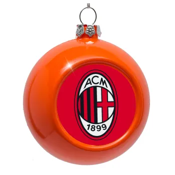 ACM, Orange Christmas tree ornament bauble 8cm