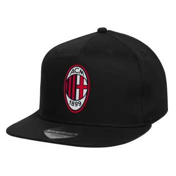 ACM, Καπέλο παιδικό Flat Snapback, Μαύρο (100% ΒΑΜΒΑΚΕΡΟ, ΠΑΙΔΙΚΟ, UNISEX, ONE SIZE)