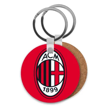 ACM, Μπρελόκ Ξύλινο στρογγυλό MDF Φ5cm