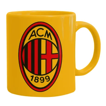 ACM, Κούπα, κεραμική κίτρινη, 330ml