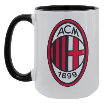 ACM, Κούπα Mega 15oz, κεραμική Μαύρη, 450ml