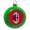 Green Christmas tree ornament bauble 8cm