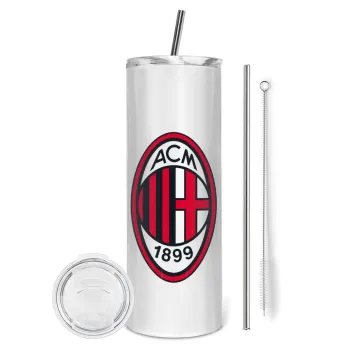 ACM, Tumbler stainless steel 600ml, with metal straw & cleaning brush