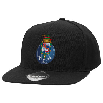 FCP, Καπέλο Ενηλίκων Flat Snapback Μαύρο, (POLYESTER, ΕΝΗΛΙΚΩΝ, UNISEX, ONE SIZE)