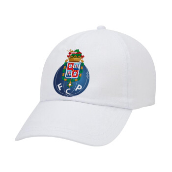FCP, Καπέλο Ενηλίκων Baseball Λευκό 5-φύλλο (POLYESTER, ΕΝΗΛΙΚΩΝ, UNISEX, ONE SIZE)