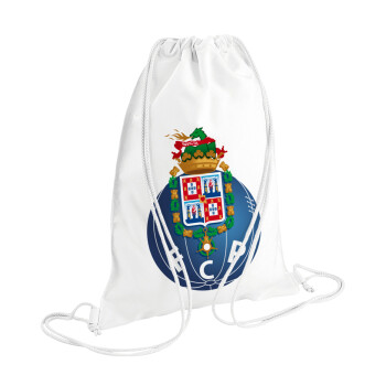 FCP, Τσάντα πλάτης πουγκί GYMBAG λευκή (28x40cm)