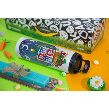 FCP, Πασχαλινή Λαμπάδα με Travel Tumbler θερμό με διπλό καπάκι (600ml, BPA free) & κερί αρωματικό πλακέ (30cm) (ΤΙΡΚΟΥΑΖ)