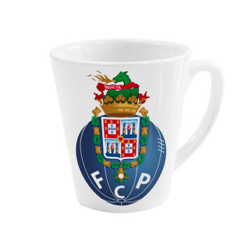 FCP, Κούπα κωνική Latte Λευκή, κεραμική, 300ml