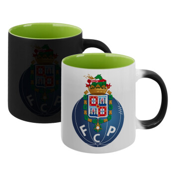 FCP, Κούπα Μαγική εσωτερικό πράσινο, κεραμική 330ml που αλλάζει χρώμα με το ζεστό ρόφημα