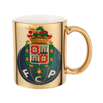 FCP, Κούπα κεραμική, χρυσή καθρέπτης, 330ml