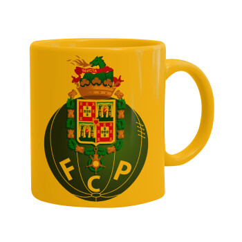 FCP, Ceramic coffee mug yellow, 330ml (1pcs)