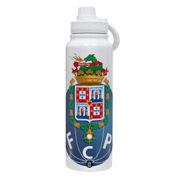 FCP, 1L Stainless Steel Thermal Bottle with Phone Holder & Double Wall Insulation