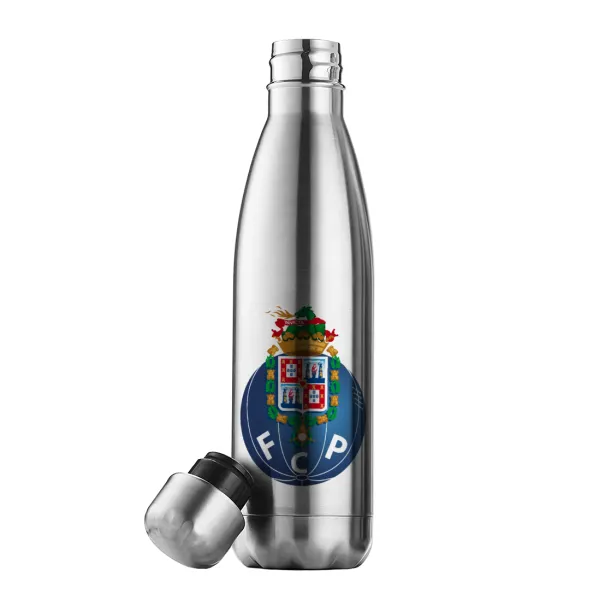 FCP — Μεταλλικό παγούρι θερμός Inox (Stainless steel), διπλού τοιχώματος, 500ml