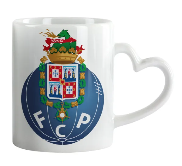 FCP — Mug heart handle, ceramic, 330ml