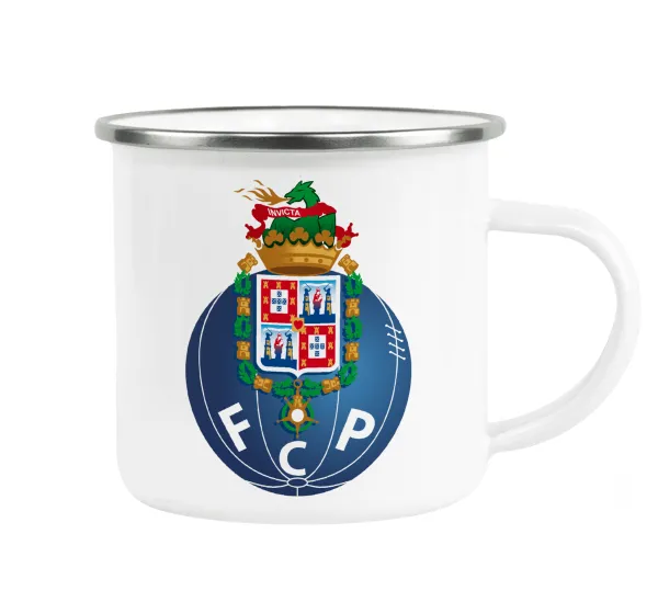 FCP — Metallic enamel cup white 360ml