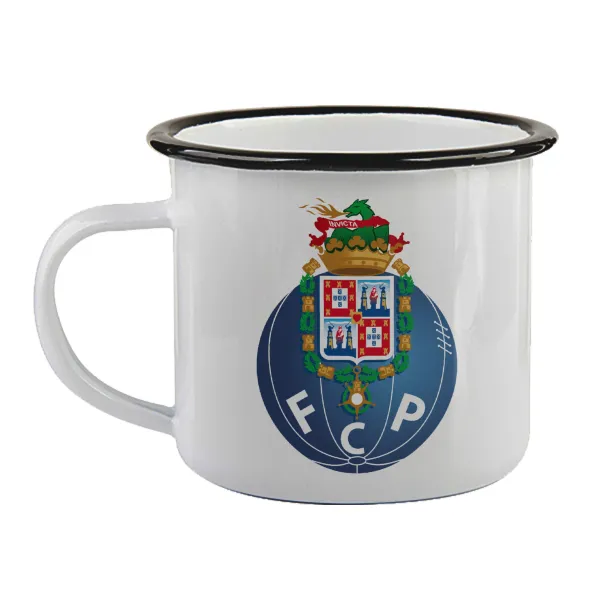 FCP — Enamel mug with black rim, 360ml