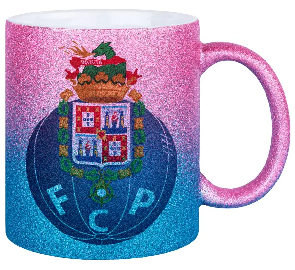 FCP — Gold/blue glitter mug, ceramic, 330ml