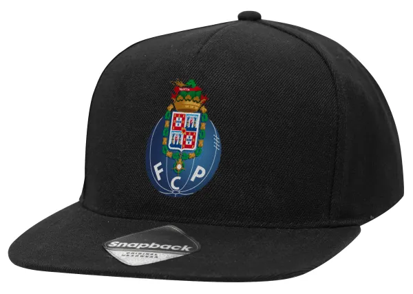 FCP — Adult Flat Snapback Hat Black, (100% COTTON TWILL, ADULT, UNISEX, ONE SIZE)