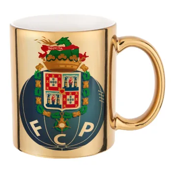 FCP, Mug ceramic, gold mirror, 330ml