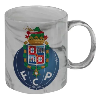 FCP, Κούπα κεραμική, marble style (μάρμαρο), 330ml