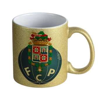 FCP, Κούπα Χρυσή Glitter που γυαλίζει, κεραμική, 330ml